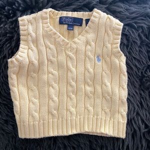 Ralph Lauren Yellow Knit Vest